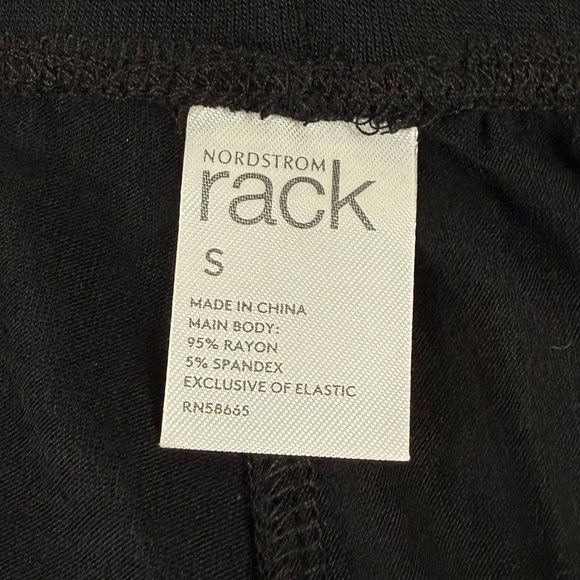 Nordstrom Rack Pajama Pants Womens Small Black Lounge Sleepwear - Picture 4 of 10